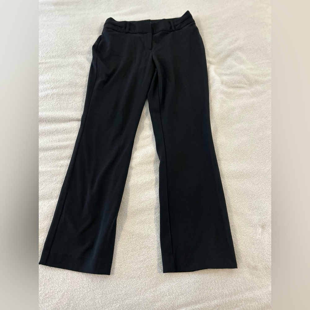 Maurices Black Dress Pants Size 6 Short Bootcut Stretch Career Work